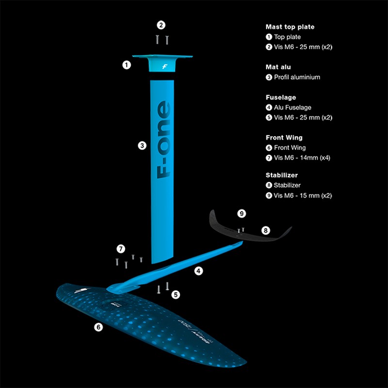 Ala DELANTERA Gravity 1800 FCT (surf,sup,wing) FONE 3